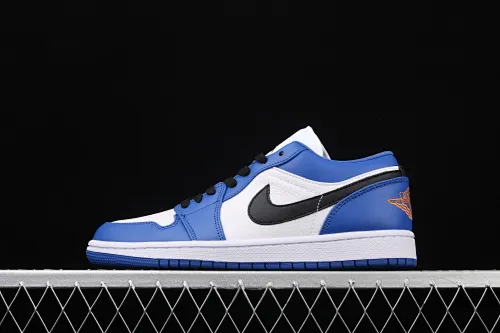 All categories Air Jordan Jordan series basketball shoes Air Jordan 1 Low new version Air Jordan 1 Low AJ1 Joe 1 white and blue top layer low-top cultural and leisure sports sneakers 553558-401